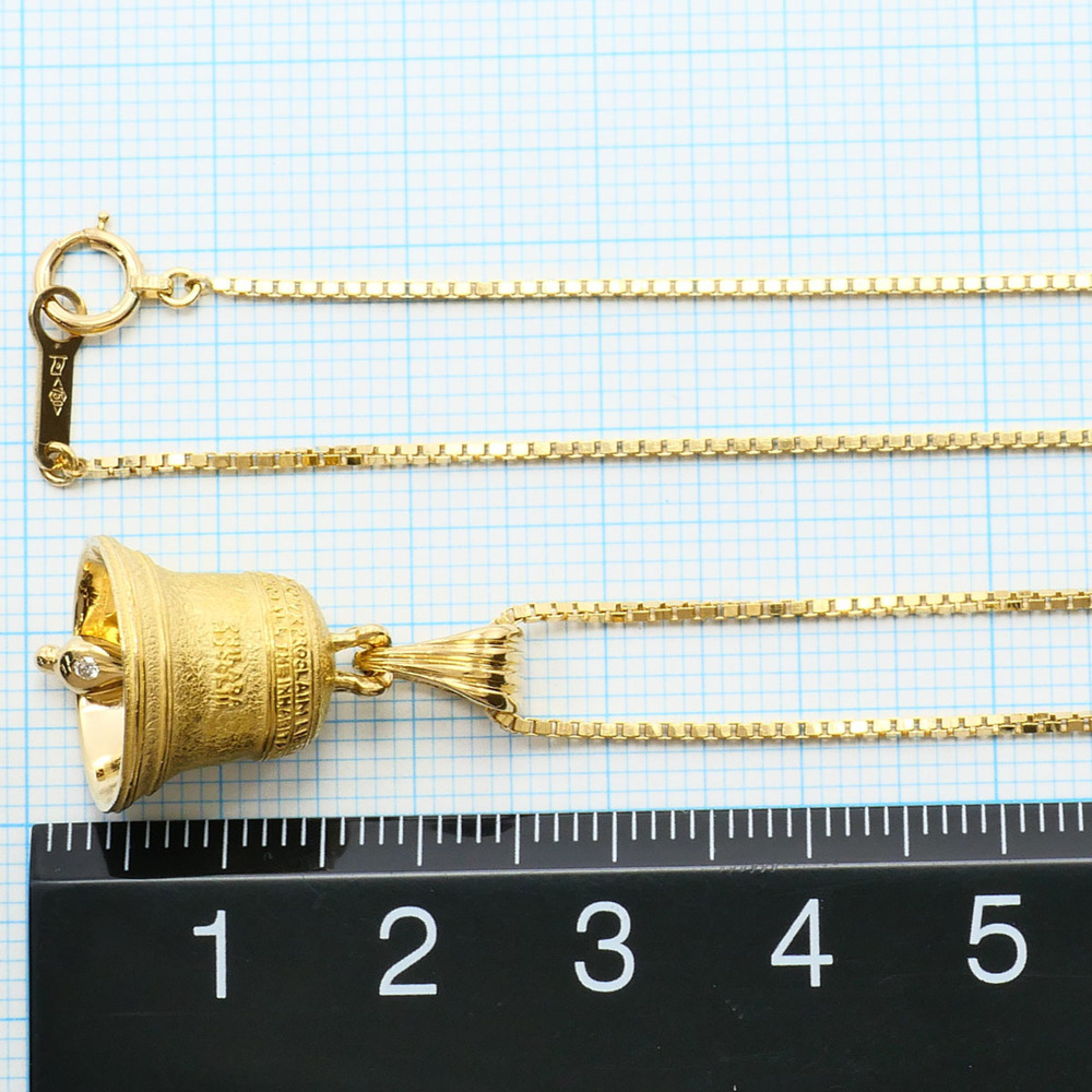 VINTAGE 18k Gold Diamond Necklace - Picture 5 of 7